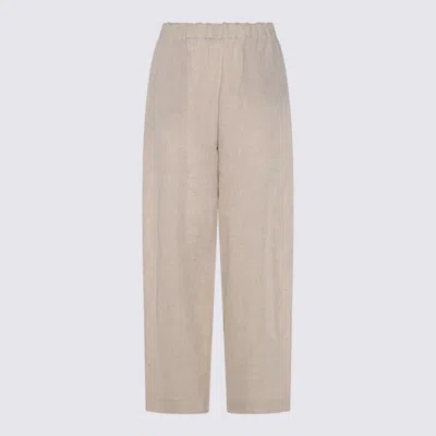 FABIANA FILIPPI FABIANA FILIPPI BEIGE LINEN PANTS