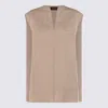 Fabiana Filippi Linen Top In Beige