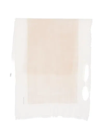 Fabiana Filippi Beige Modal Cashmere Scarf In Neutral
