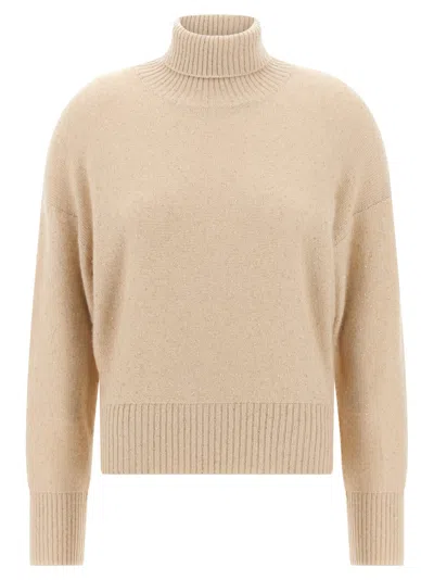 FABIANA FILIPPI BEIGE SEQUIN TURTLENECK SWEATER