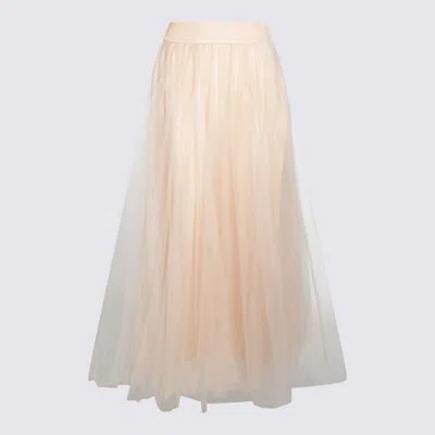 Fabiana Filippi Beige Skirt In Powder