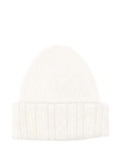 Fabiana Filippi Beige Textured Beanie Hat In Sand