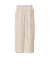Fabiana Filippi Relaxed Fit Wide Leg Linen Trousers In Brown
