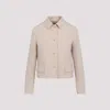 Fabiana Filippi Elegant Virgin Wool Jacket For Women In Beige