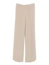 Fabiana Filippi Beige Wide-leg Trousers In Brown