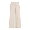 Fabiana Filippi Drawstring Straight-leg Pants In Neutrals