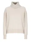 Fabiana Filippi Long-sleeved High-necked Sweater In Neutrals