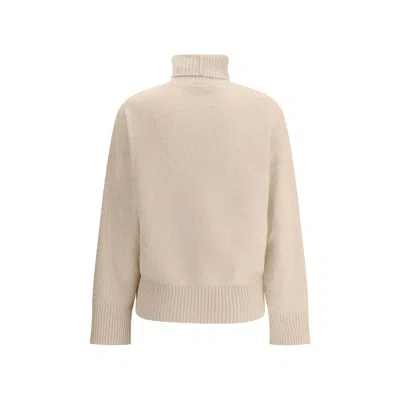 Fabiana Filippi Beige Wool Turtleneck In Neutral