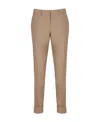 Fabiana Filippi Belt Loop Belt Casual Pants In Nude