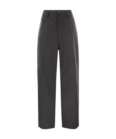 FABIANA FILIPPI FABIANA FILIPPI STRAIGHT-LEG STRIPED TROUSERS