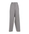 Fabiana Filippi Wide-leg Ankle-length Trousers In Gray