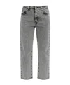 Fabiana Filippi Belt-loop Jeans In Gray