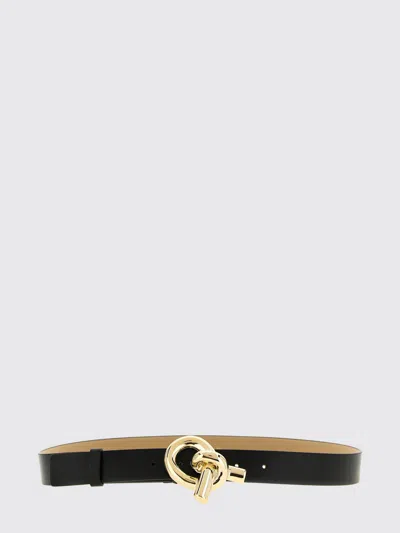 Fabiana Filippi Sculptural Knot Buckle Belt In Black