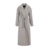 Fabiana Filippi Coriander Grey Virgin Wool Belted Coat