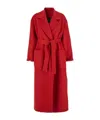 Fabiana Filippi Red Coat With Wide Notched Revers In Virgin Wool Woman In Red