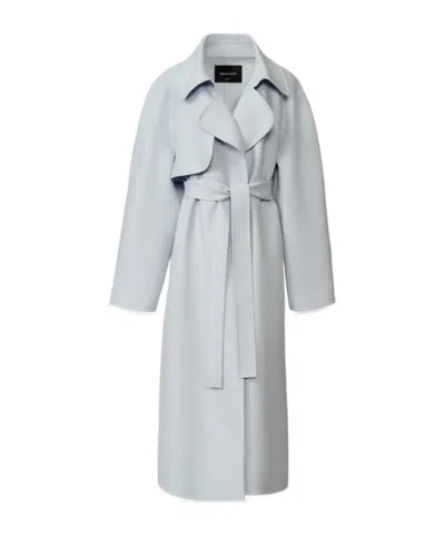Fabiana Filippi Belted Coat In Gray