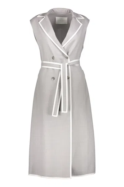 FABIANA FILIPPI BELTED LONG VEST