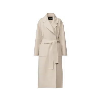 Fabiana Filippi Belted Notch-lapels Coat In Neutral