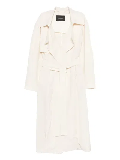 Fabiana Filippi Belted Trench Coat In Neutral