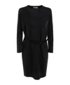Fabiana Filippi Knit Dress With Brooch In Black