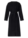 Fabiana Filippi Double Wool Coat In Black