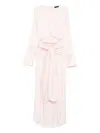 Fabiana Filippi Belted Wrap Dress In Pink