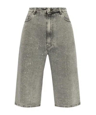 Fabiana Filippi Bermuda Denim Shorts In Gray