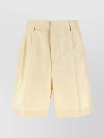 FABIANA FILIPPI BERMUDA SHORTS IN SILK COTTON BLEND