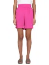 Fabiana Filippi Elasticated-waistband Detail Shorts In Fuchsia
