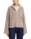 Fabiana Filippi Bi Stretch Wool Blend Reversible Jacket In Brown