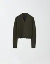 Fabiana Filippi Bicolor Mesh Cardigan In Green