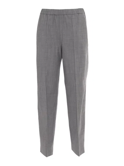 FABIANA FILIPPI BISTRETCH WOOL JOGGING TROUSERS WITH FILO DIAMANTE