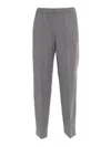 Fabiana Filippi Bistretch Wool Jogging Trousers With Filo Diamante In Roccia