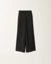 Fabiana Filippi Bistretch Wool Wide Leg Trousers In Black