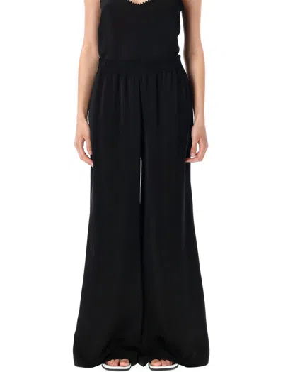 FABIANA FILIPPI BLACK ELASTIC WAIST TROUSERS