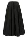 Fabiana Filippi Longuette Skirt With Beaded Embroidery Detail In Black