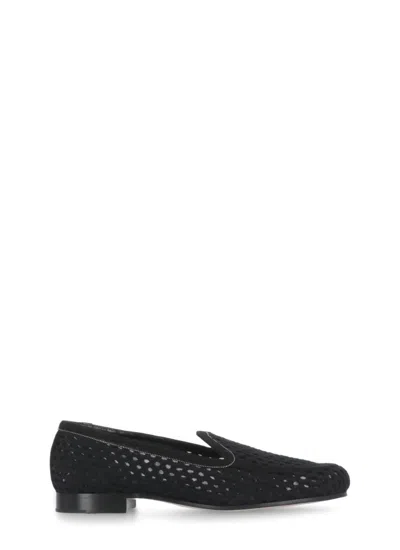 FABIANA FILIPPI FABIANA FILIPPI BLACK FABIANA FILIPPI FABRIC AND LEATHER LOAFERS