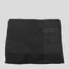 Fabiana Filippi Scarf Linen Blend Fringed Edges In Black