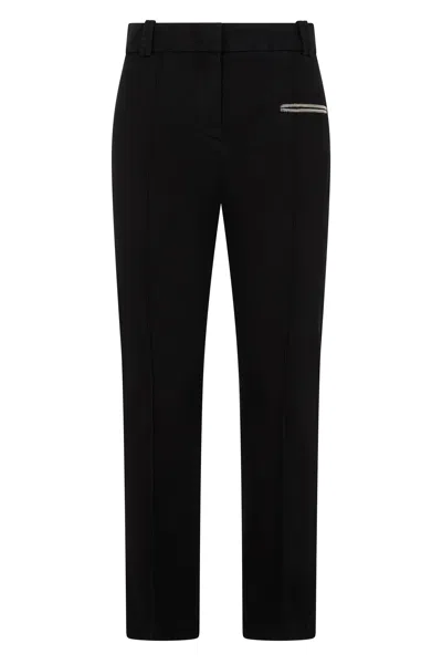 Fabiana Filippi Black Long Pants, Minimal And Chic.