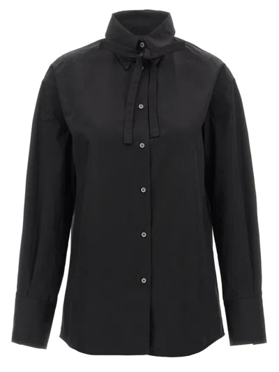 FABIANA FILIPPI BLACK POPLIN SHIRT