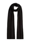 Fabiana Filippi Lightweight Long Rectangular Scarf With Sparkling Finish In Black