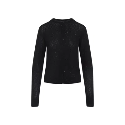 FABIANA FILIPPI FABIANA FILIPPI BLACK VIRGIN WOOL CARDIGAN