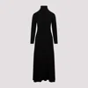 Fabiana Filippi Elegant Virgin Wool Long Dress For Women In Black