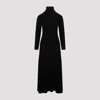 Fabiana Filippi Ribbed Knit Maxi Dress With Cut-out Detail In Black