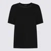 FABIANA FILIPPI FABIANA FILIPPI BLACK VISCOSE T-SHIRT