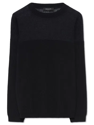 Fabiana Filippi Black Wool Jumper