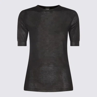 FABIANA FILIPPI BLACK WOOL KNITWEAR