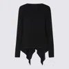 Fabiana Filippi Black Wool Knitwear In Black