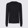 Fabiana Filippi V-necj Fine-knit Jumper In Black