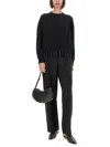 Fabiana Filippi Crew Neck Knitwear Long Sleeves In Black